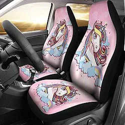 Unicorn Cute Cartoon Car Seat Covers Universal Fit 051012 SC2712