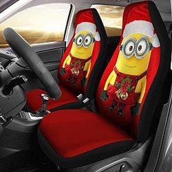 Marry Christmas Minions Car Seat Covers Universal Fit 051012 SC2712