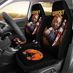 Chucky Horror Movie Iron Halloween Car Seat Covers Chucky Horror Film Car Accesories Ci091121 SC2712