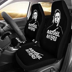 Horror Movie Car Seat Covers | Michael Myers Knife Black White Seat Covers Ci090221 SC2712