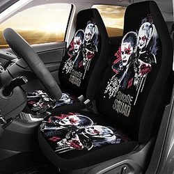 Joker And Harley Quinn Car Seat Covers Movie Fan Gift H031020 Universal Fit 225311 SC2712