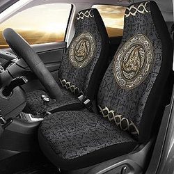 Viking - Triple Horns Of Odin Car Seat Covers  Nn8 Universal Fit 215521 SC2712