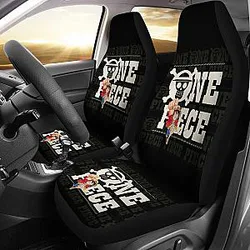 One Piece Logo Typo Seat Covers Amazing Best Gift Ideas 2020 Universal Fit 090505 SC2712