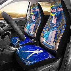 Sailor Mercury Characters Sailor Moon Main Car Seat Covers Vintage Style Anime Universal Fit 194801 SC2712