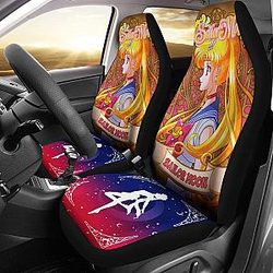 Sailor Moon Characters Sailor Moon Main Car Seat Covers Vintage Style Anime Universal Fit 194801 SC2712