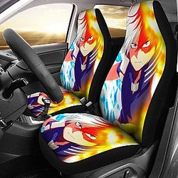 Mha Shoto Todoroki Car Seat Covers My Hero Academia Car Decor Universal Fit 194801 SC2712