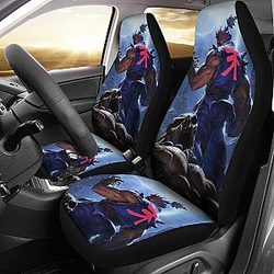 Street Fighter Akuma Car Seat Covers Amazing Gitf Universal Fit 173905 SC2712