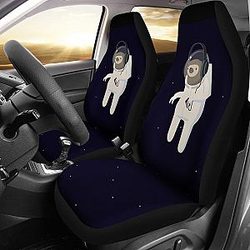 Funny Sloth Listening To Music On Headphones Zootopia Car Seat Covers Lt04 Universal Fit 225721 SC2712