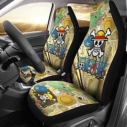Skull One Piece Movie Car Seat Covers Lt03 Universal Fit 225721 SC2712