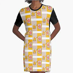 DJ Seinfeld Mirrors   Graphic T-Shirt Dress