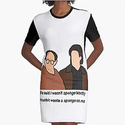 Seinfeld Sponge-worthy  Graphic T-Shirt Dress