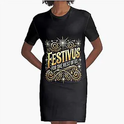 Festivus for the rest of us funny Christmas Seinfeld movie  Graphic T-Shirt Dress