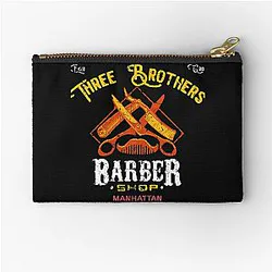 Three Brothers Barber Shop from Seinfeld    Zipper Pouch