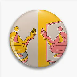 DJ Seinfeld Mirrors   Classic  Pin