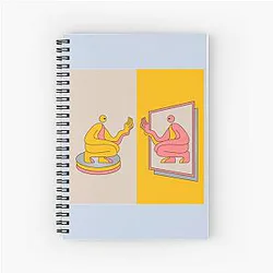 DJ Seinfeld Mirrors   Spiral Notebook