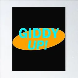 Seinfeld Kramer -Giddy Up!-   Poster