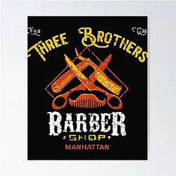 Three Brothers Barber Shop from Seinfeld    Poster