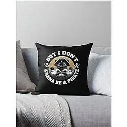 But I don't wanna be a pirate! - Seinfeld Pirate Cat Throw Pillow