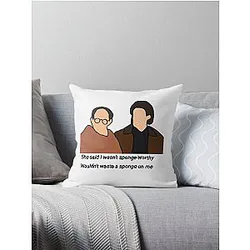 Seinfeld Sponge-worthy  Throw Pillow
