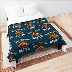 Three Brothers Barber Shop from Seinfeld    Comforter