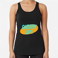 Seinfeld Kramer -Giddy Up!-   Racerback Tank Top