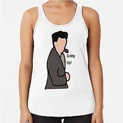 Kramer Giddy Up Seinfeld  Racerback Tank Top