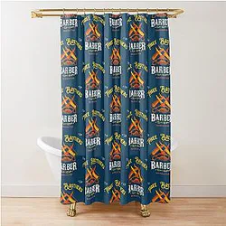Three Brothers Barber Shop from Seinfeld    Shower Curtain