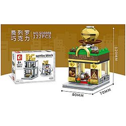 SEMBO SD6088 Mini Street View: Ferrero Chocolate Street Scene