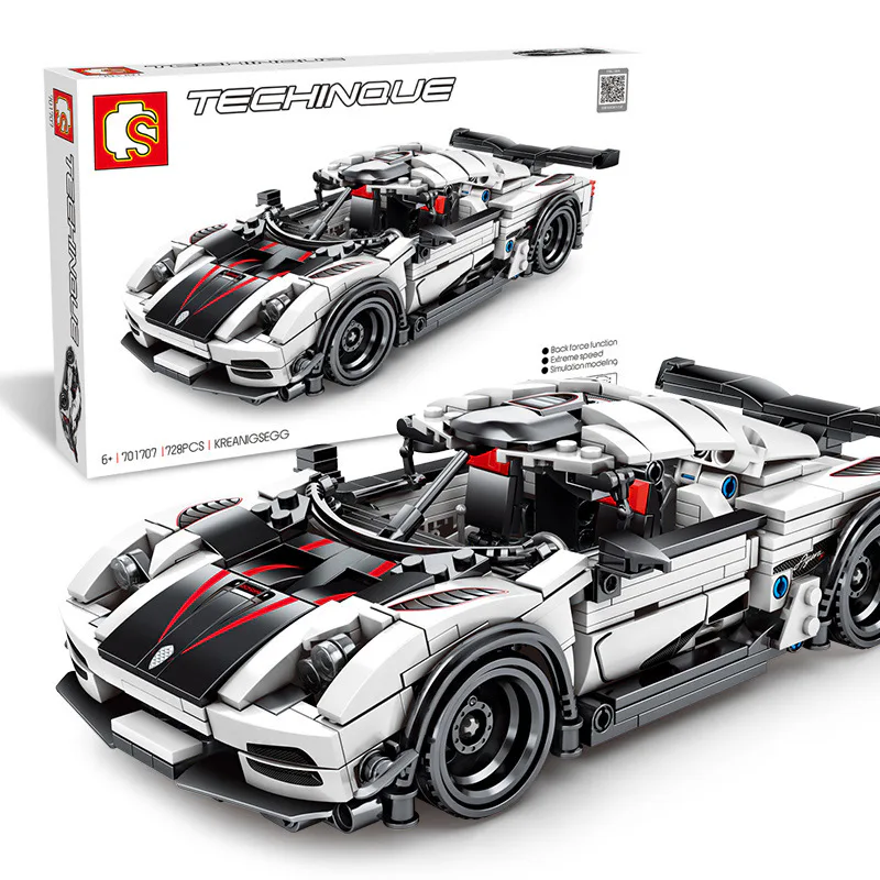 SEMBO 701707 Koenigsegg Pull Back Car Technic | SEMBO Blocks Shop