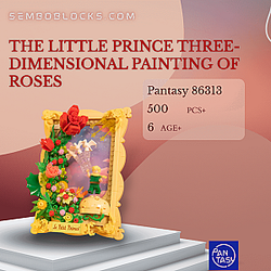 Pantasy 86313 Creator Expert The Little Prince Three-dimensional Painting Of Roses