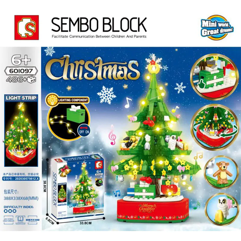 SEMBO 601097 Creator Expert Christmas Tree | SEMBO Blocks Shop