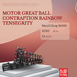 MOULD KING 26006 Technician Motor Great Ball Contraption Rainbow Tensegrity