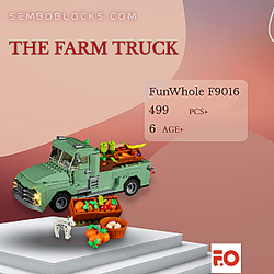FunWhole F9016 Creator Expert The Farm Truck