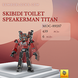 MOC Factory 89287 Movies and Games Skibidi Toilet Speakerman Titan