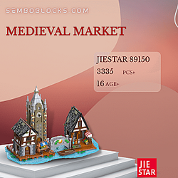 JIESTAR 89150 Creator Expert Medieval Market
