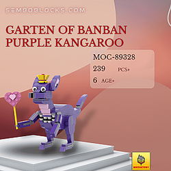 MOC Factory 89328 Movies and Games Garten of Banban Purple Kangaroo