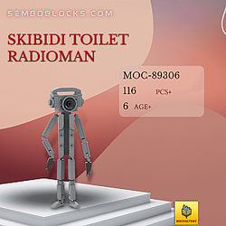 MOC Factory 89306 Movies and Games Skibidi Toilet Radioman