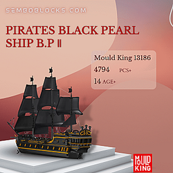 MOULD KING 13186 Creator Expert Pirates Black Pearl Ship B.P Ⅱ