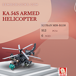 Sluban M38-B1138 Military KA 54S Armed Helicopter