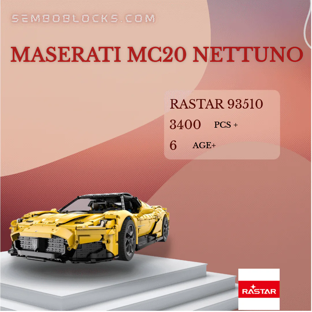 Rastar 93510 Technician Maserati MC20 Nettuno | SEMBO Blocks Shop