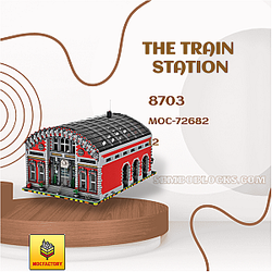 MOC Factory 72682 Modular Building The Train Station