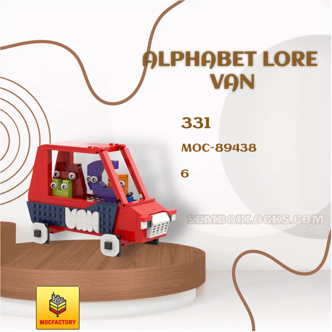 MOC Factory 89438 Creator Expert Alphabet Lore VAN | SEMBO Blocks