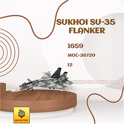 MOC Factory 36720 Military Sukhoi SU-35 Flanker