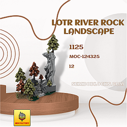 MOC Factory 124325 Movies and Games LOTR River Rock Landscape