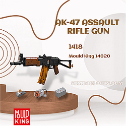 MOULD KING 14020 Military AK-47 Assault Rifle Gun