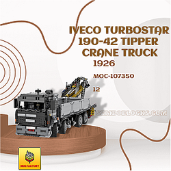 MOC Factory 107350 Technician Iveco Turbostar 190-42 Tipper Crane Truck