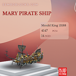 MOULD KING 13188 Movies and Games Mary Pirate Ship