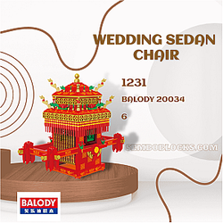 BALODY 20034 Creator Expert Wedding Sedan Chair