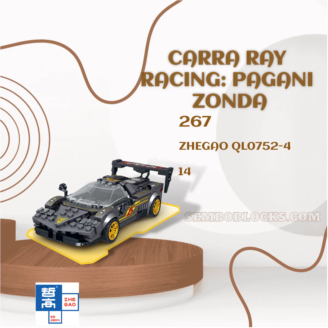 ZHEGAO QL0752-4 Technician Carra Ray Racing: Pagani Zonda | SEMBO