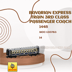 MOC Factory 130783 Technician Bavarian Express Train 3rd Class Passenger Coach